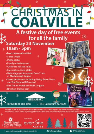 Christmas in Coalville 2024 poster