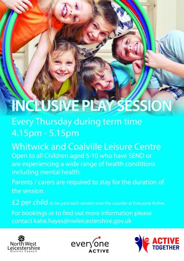 Inclusive Play Session 15-10 years